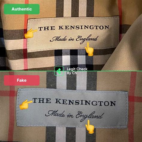 fake versus real burberry kensington|where is burberry made.